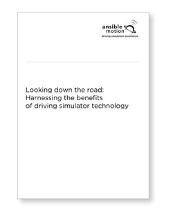 Driving simulators offer various advantages compared to real vehicles