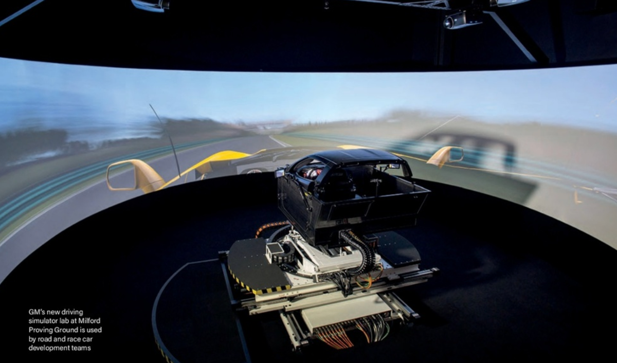 Driving Simulator Used To Design Mid Engine Chevrolet Corvette